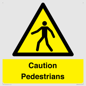 Caution Pedestrians